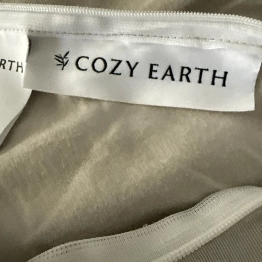 Cozy Earth Duvet Cover Queen 92X88 Viscose Bamboo Neutral Minimalist Luxury